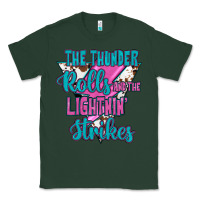 Sports Green The Thunder Rolls And The Lıghtnıng Strikes Classic Tee - JahusDesignShop