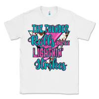 White The Thunder Rolls And The Lıghtnıng Strikes Classic Tee - JahusDesignShop