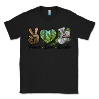 Black peace love koala Classic Tee - LillyAllenDesigns
