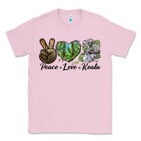 Bubblegum Pink peace love koala Classic Tee - LillyAllenDesigns
