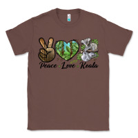 Chestnut peace love koala Classic Tee - LillyAllenDesigns