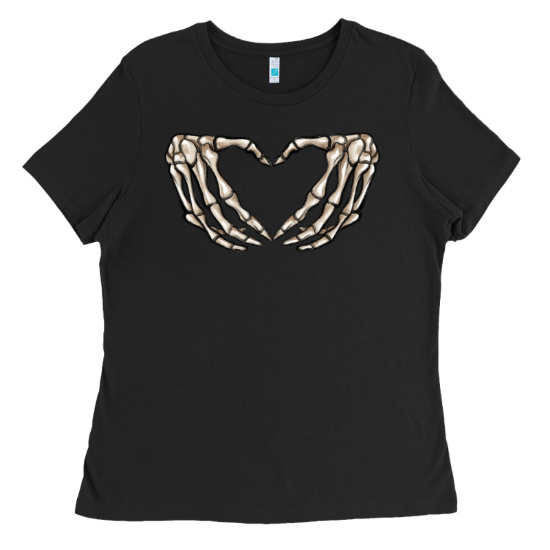 Skeleton Heart Ladies Tee by MaliasSmallBusiness | Teevron