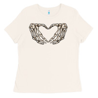 Bone skeleton heart Ladies Tee - MaliasSmallBusiness