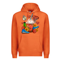Carrot Basketball Frappe Coffee Premium Hoodie - FaDigitalArtStudio
