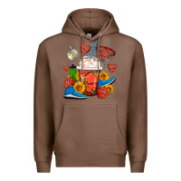 Chestnut Basketball Frappe Coffee Premium Hoodie - FaDigitalArtStudio