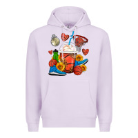 Lilac Basketball Frappe Coffee Premium Hoodie - FaDigitalArtStudio