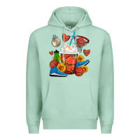 Seafoam Basketball Frappe Coffee Premium Hoodie - FaDigitalArtStudio