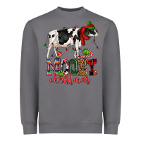 Storm mooey christmas cow Heavyweight Sweatshirt - CowGirlArtShop