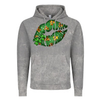Cloud Rock Green and Leopard Patterned Irish Day Lips Vintage Hoodie - Bettercallsaul