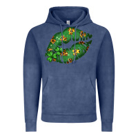 Vintage Denim Green and Leopard Patterned Irish Day Lips Vintage Hoodie - Bettercallsaul