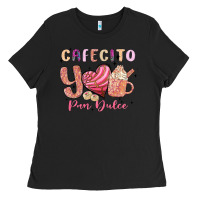 Black cafecito y pan dulce Ladies Tee - MaliasSmallBusiness