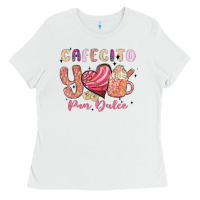 White cafecito y pan dulce Ladies Tee - MaliasSmallBusiness