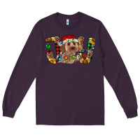 Plum Cockapoo Christmas Joy Long Sleeve Tee - RanaPortraitStore