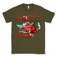 Army Green home for the holidays texas Classic Tee - BarkalooDesign
