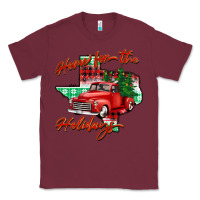 Burgundy home for the holidays texas Classic Tee - BarkalooDesign