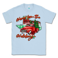 Dusty Blue home for the holidays texas Classic Tee - BarkalooDesign