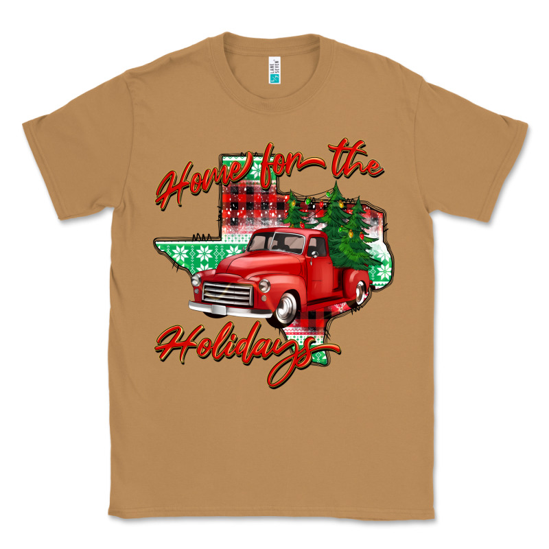 Home For The Holidays Texas Classic Tee by BarkalooDesign | Teevron