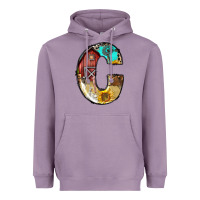 Lavender farm life alphabet lowercase letters c Heavyweight Hoodie - BundleAndBundleShop