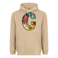 Mushroom farm life alphabet lowercase letters c Heavyweight Hoodie - BundleAndBundleShop