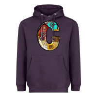 Plum farm life alphabet lowercase letters c Heavyweight Hoodie - BundleAndBundleShop