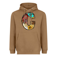 Toasted Coconut farm life alphabet lowercase letters c Heavyweight Hoodie - BundleAndBundleShop