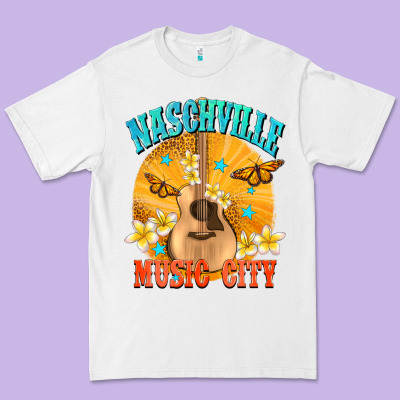 Naschville Music City Premium Tee Designed By Nancycooperartshop
