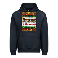 Navy Christmas Jesus Is The Reason Urban Hoodie - Artiststas