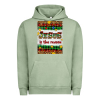 Pigment Oil Green Christmas Jesus Is The Reason Urban Hoodie - Artiststas