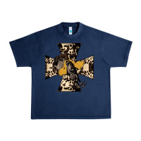 Navy Leopard Bucking Bronco Urban Heavy Tee - Bettercallsaul