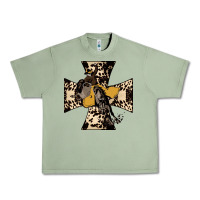 Oil Green Leopard Bucking Bronco Urban Heavy Tee - Bettercallsaul