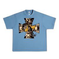 Pebble Blue Leopard Bucking Bronco Urban Heavy Tee - Bettercallsaul