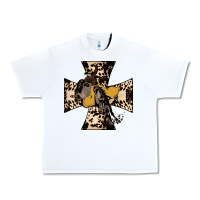 White Leopard Bucking Bronco Urban Heavy Tee - Bettercallsaul