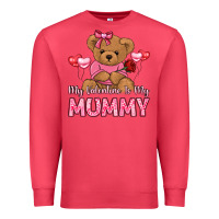 Cardinal my valentine is my mummy Premium Sweatshirt - LillyAllenDesigns