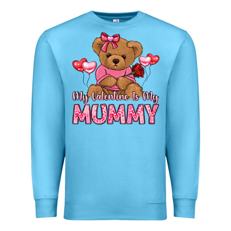 My Valentine Is My Mummy Premium Sweatshirt by LillyAllenDesigns | Teevron