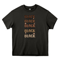 Asphalt black history melanin malia Heavy Core Tee - MaliasSmallBusiness