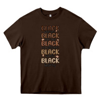 Chocolate Brown black history melanin malia Heavy Core Tee - MaliasSmallBusiness