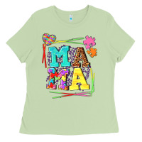 Matcha Autism Mama Ladies Tee - NancyCooperArtShop