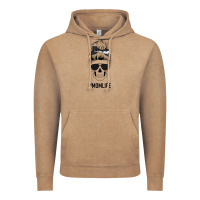 Black Glitter Cowhide Patterned Mom Skull Vintage Hoodie | Teevron