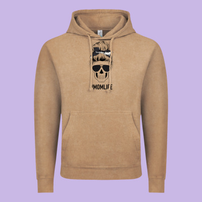 Black Glitter Cowhide Patterned Mom Skull Vintage Hoodie Designed By Bettercallsaul