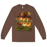Chestnut Howdy Pumpkin Long Sleeve Tee - texasbilliewilder