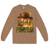Toasted Coconut Howdy Pumpkin Long Sleeve Tee - texasbilliewilder