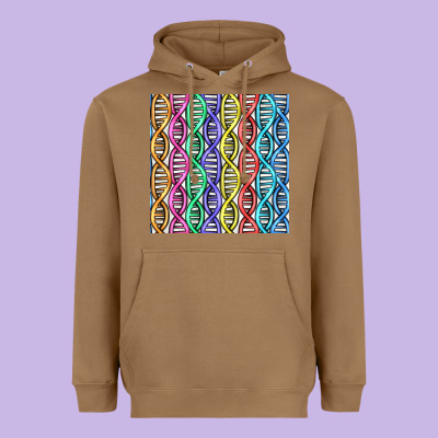 Dna Seamless Pattern Heavyweight Hoodie Designed By Bundleandbundleshop