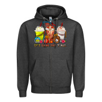 Charcoal Heather It's Game Day Y'all Softball,Baseball,Basketball C Zipper Hoodie - FaDigitalArtStudio