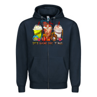 Navy It's Game Day Y'all Softball,Baseball,Basketball C Zipper Hoodie - FaDigitalArtStudio