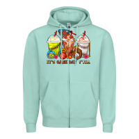 Seafoam It's Game Day Y'all Softball,Baseball,Basketball C Zipper Hoodie - FaDigitalArtStudio