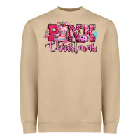 Pink Christmas Heavyweight Sweatshirt | Teevron