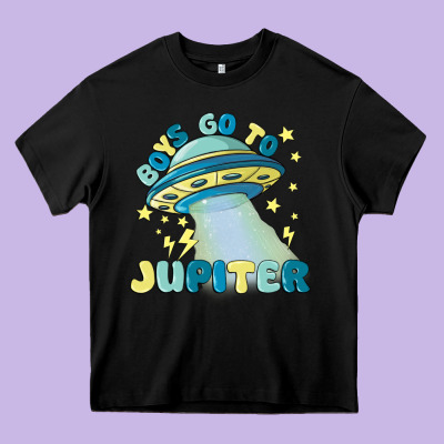 Boys Go To Jupiter Heavy Core Tee Designed By Maliassmallbusiness