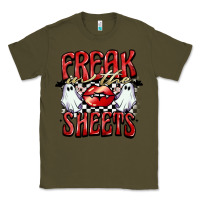 Army Green freak in the sheets Classic Tee - BarkalooDesign