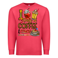 Cardinal 100. Days Of Coffee  Chaos Premium Sweatshirt - CowhideDigitalArt