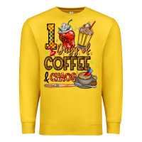 Lemon 100. Days Of Coffee  Chaos Premium Sweatshirt - CowhideDigitalArt